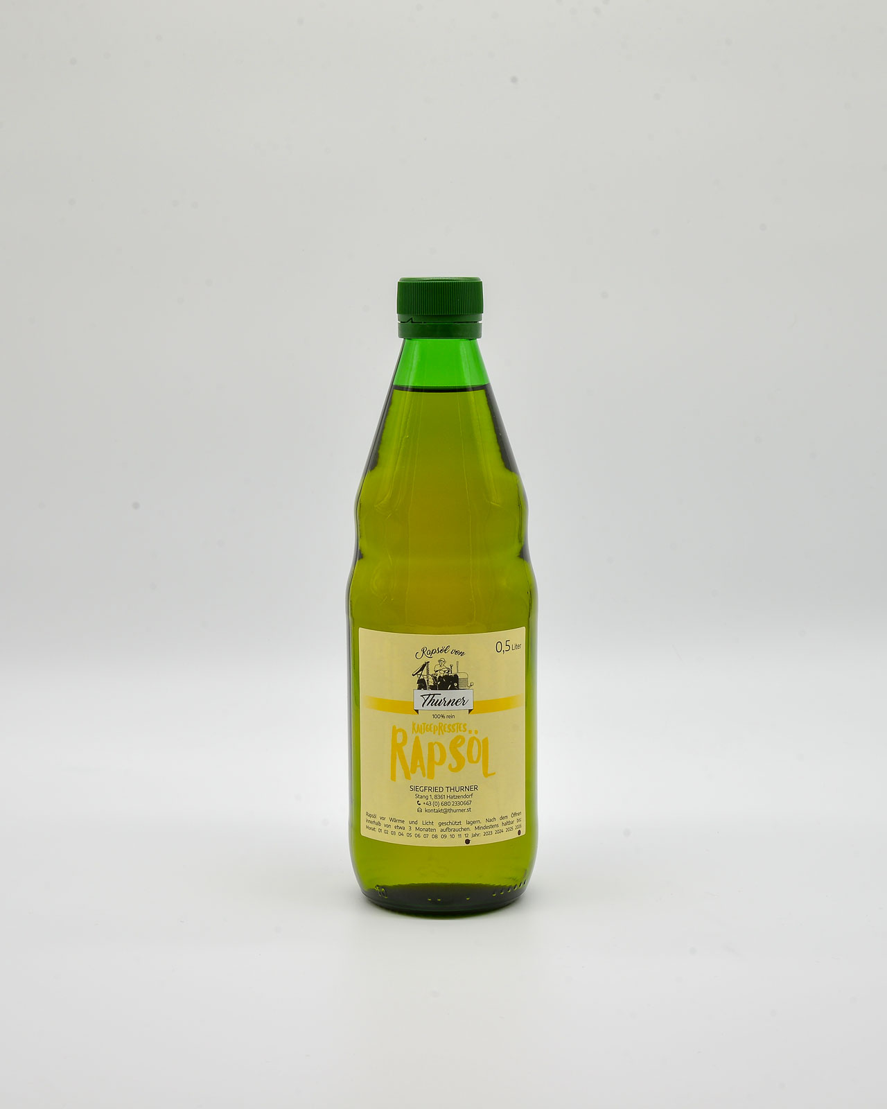 Kaltgepresstes Raps&ouml;l &ndash; 0,5 Liter